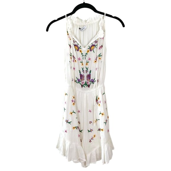 Glamorous Pants - Floral Embroidered Romper